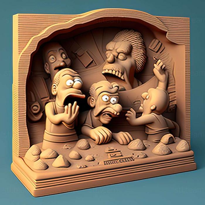 3D model The Simpsons Hit  Run game (STL)